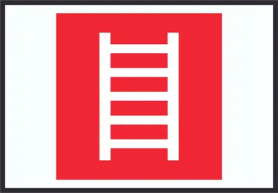 Produktbild von Leiter Symbol Schild A4 (210x297mm)