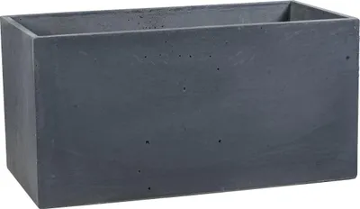 Zdjęcie produktu dla Donica Betonowa Zewnętrzna Na Dwór Z Otworami Zadora BOX XL 90x45x45 grafitowy
