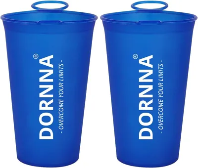 Productafbeelding van Opvouwbare beker, BPA-vrij, 2x200 ml, geschikt voor sport en outdooractiviteiten
