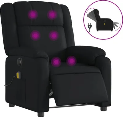 Produktbild von vidaXL Massagesessel Elektrisch Schwarz Kunstleder