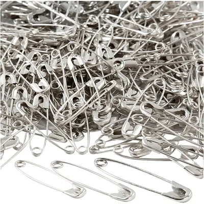 Produktbild von Sicherheitsnadeln, L 28+31+36 mm, Dicke 0,7-0,8 mm, Silber, 600 Stk/ 1 Pck [HOB-41130]