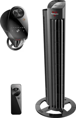 Produktbild von Vornado Tower M Turmventilator mit Fernbedienung - Timer Touch Display Schwarz 38 dB