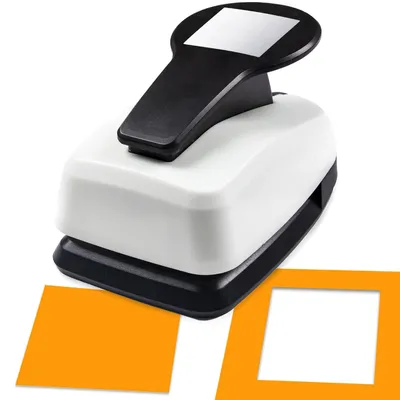Productafbeelding van Papieren stansmal, vierkant, 3,8 cm, 1 stuk, voor knutselwerkjes