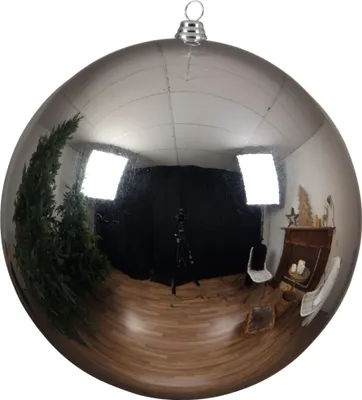 Produktbild von Weihnachtskugeln Kunststoff 40cm 1 Stück Silber