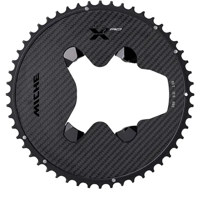 Produktbild von Miche X2-RD 12s Kettenblatt AL7075/Carbon CNC 50t Für Dura Ace 9200 ohne Powermeter schwarz-elox