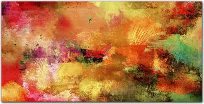 Produktbild von Coloray Küchenrückwand 100x50 Spritzschutz aus Glas - abstrakt beschmieren