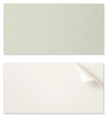 Imagen del producto de Paneles de pared de vinilo decorativos con diseño de ondas en espiral, de 100 x 50 cm