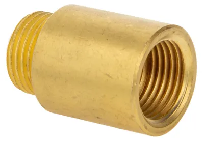 Produktbild von tecuro Hahnverlängerung 1/2 Zoll (DN 15) x 30 mm - Messing blank