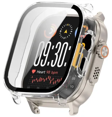 Obrázek produktu pro Pouzdro na chytré hodinky + ochranné sklo pro Oppo Realme Watch 5, průhledné ochranné pouzdro