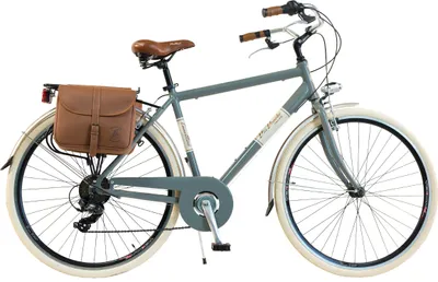 Produktbild von Via Veneto by Canellini Fahrrad Citybike Mann Aluminium mit Seitentaschen - Grau 58