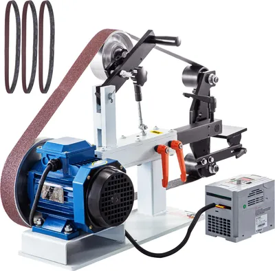 Zdjęcie produktu dla Szlifierka taśmowa tarczowa stołowa 1.5 kW 2800 obr/min