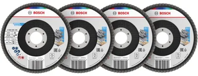 Image de Jeu de disques abrasifs à lamelles X451, 125 x 22,23 mm, K40/K60/K80/K120, Z29, 60 pièces