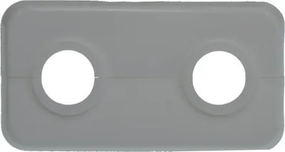 Produktbild von Klapprosetten doppelt, weiß, Stichmaß 50 mm, Ø 18 mm