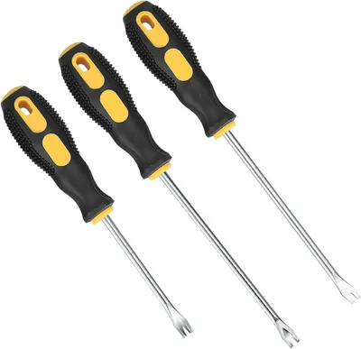 Productafbeelding van Ergonomische Clip- en Nagelverwijderaar Set - 3 Stuks met Rubberen Handgrepen