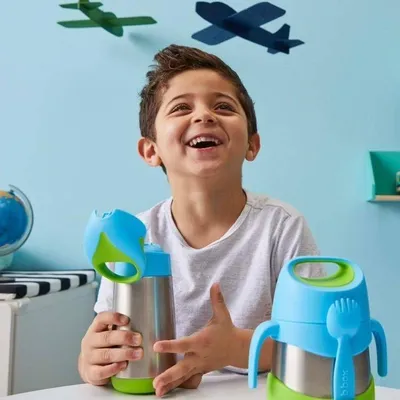 Zdjęcie produktu dla Bidon termiczny B.box for kids 350 ml Blue Slate dla dzieci 12m+