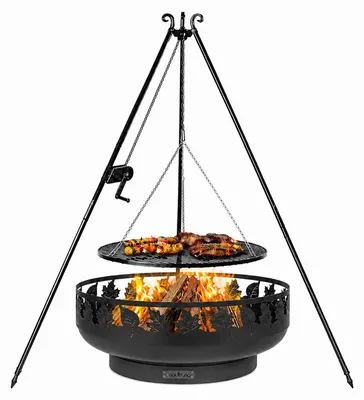 Produktbild von CookKing Schwenkgrill Set Toronto1 mit Feuerschale, Dreibein und Grillrost