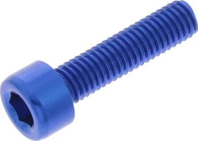 Produktbild von Zylinderschraube JMP Bolt M5x0,8mm 20mm Aluminium blau