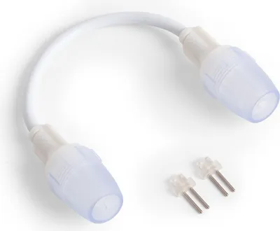 Produktbild von Verbinder Doppelt mit Kabel für LED-Streifen 220V AC SMD2835 IP65 Breite 12mm Einfarbig 12 mm