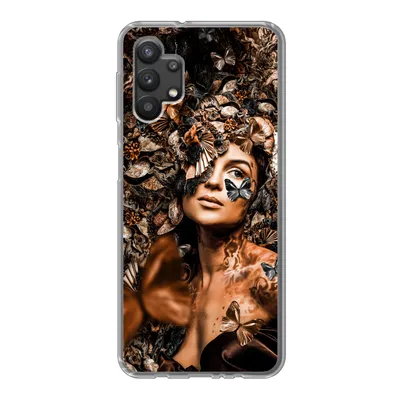 Produktbild von MuchoWow® Handyhülle Schutzhülle Hülle für Samsung Galaxy A32 5G Luxus - Frau - Collage Silikon Softcase Handy Hülle - Softcase