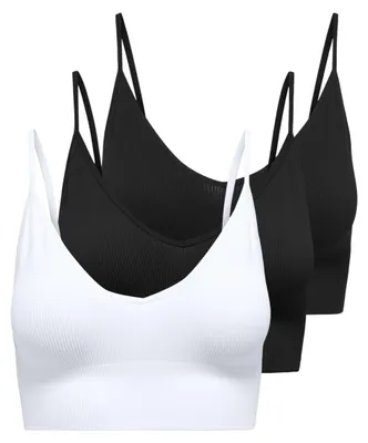 Obrázok produktu pre Len dámske pyžamové tričko ONLVICKY, vzor rib, 3-dielový set
