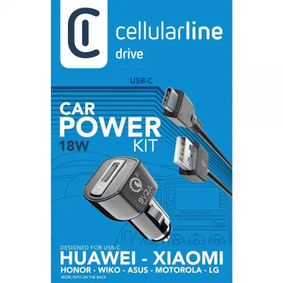 Obrázok produktu pre Cellularline 8018080303920, Auto, Zapaľovač, 1 m, Čierna