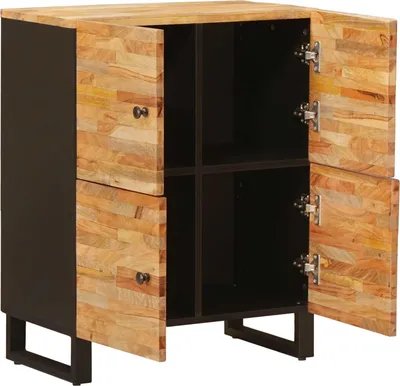 Obrázek produktu pro vidaXL Boční skříňka s dvířky Hnědá 60 x 33 x 75 cm Masivní dřevo Mango