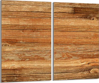 Immagine prodotto di Piastre copriforno 2 pezzi 30x52 Coperchio per piano cottura in vetroVetroceramica, legno marrone