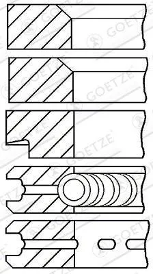 Produktbild von GOETZE ENGINE 08-315000-10 Kolbenringsatz Kolbenringe