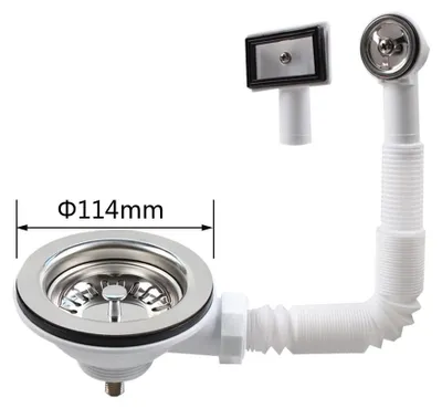 Image de Hotte de cuisine en acier inoxydable avec trop-plein - Type cuve de 114 mm