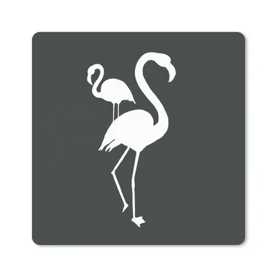 Produktbild von MuchoWow® Mauspad Mousepad Flamingo - Vogel - Scherenschnitt 30x30 cm - Mousepads - Maus Mat - Pad - Mausunterlage - Gaming