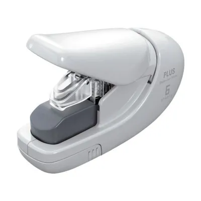 Immagine prodotto di Plus Japan 31145 Cucitrice senza punti metallici - bianca, fino a 5 fogli