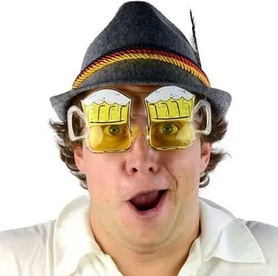 Produktbild von Party-Spaßbrille I, aus Kunststoff, 12-fach sortiert, 24 Stück im Display