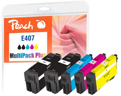 Obrázok produktu pre Peach PI200-938 Tlačová kazeta 5 ks Kompatibilná čierna, azúrová, purpurová, žltá