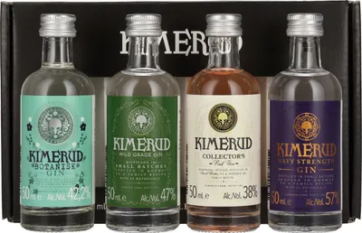 Image de Kimerud Gin Gift Set 46% Vol. 4x0,05l en boîte cadeau