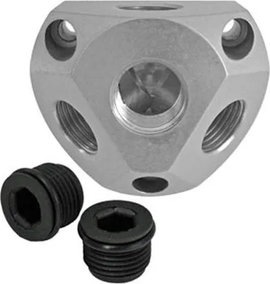 Produktbild von Luftverteilerdose Alu Wallbox 1"  mit 3 x 1/2"