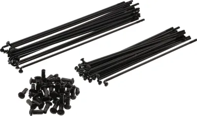 Zdjęcie produktu dla Zestaw: Szprychy 173/220 z zlaczem M4 w kolorze czarnym, przód piasty Ø160mm - dla AWO Tours