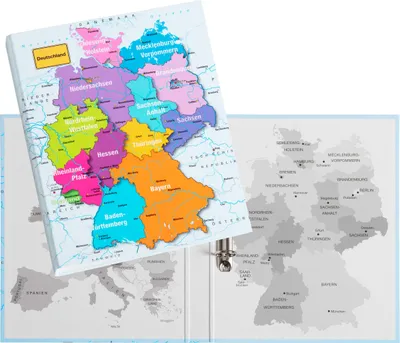 Produktbild von Pagna Ringbuch A4 Deutschland 2-Ring-Mechanik