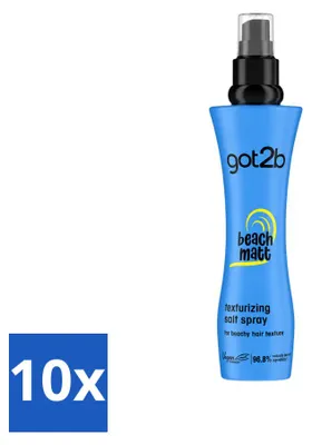 Produktbild von 10 x got2b Beach Babe Sea Salt Spray - Texturspray für Beach-Look - 200 ml - Vorteilspackung - 10 Stücke