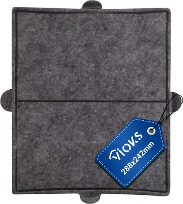 Produktbild von Aktivkohlefilter passend wie Miele 6228731 Ersatzfilter 288 x 242 mm für Dunstabzugshaube