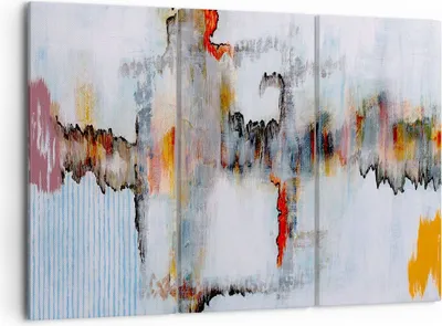 Produktbild von Bild auf Leinwand - Leinwandbild - Abstraktion modern - 105x70cm - Wand Bild - Wanddeko - Leinwanddruck - Bilder - Kunstdruck - Wanddekoration - Leinwand bilder - Wandkunst - CE105x70-3676