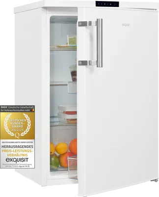 Produktbild von Exquisit Vollraumkühlschrank KS16-V-HE-011D weiss | 134 l Nutzinhalt | Weiß