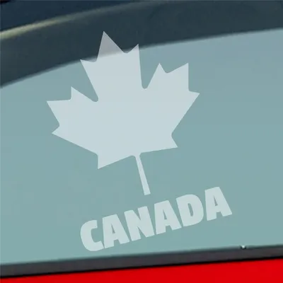 Produktbild von Auto Aufkleber Kanada Canada Ahornblatt maple leaf Urlaub Car 10x13 cm Milchglas Sticker Heckscheibenaufkleber
