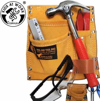 Produktbild von werkzeugsatz Junior Kunstleder/Stahl orange 7-teilig