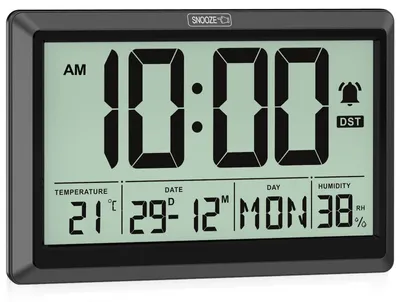 Produktbild von Digitale Wand- und Tischuhr mit HD LCD Bildschirm und Alarmfunktion