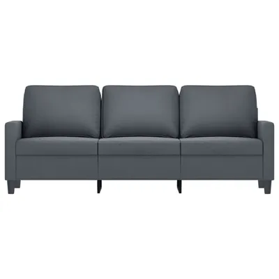Immagine prodotto di vidaXL Divano a 3 posti in velluto grigio scuro 180 cm
