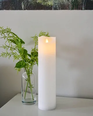 Obrázok produktu pre SIRIUS Dobíjacia vosková LED sviečka Sara, biela, 7,5 x 30 cm