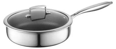 Bratpfanne 26 cm Edelstahl 3-lagig antihaft ofenfest