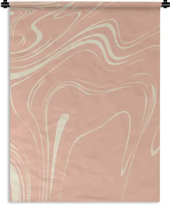 Produktbild von MuchoWow® Wandteppich Wandbehang Marmor - Rosa - Muster 60x80 cm Tapisserie Dekoration Wandtuch - Decke - Wandtücher - Wohne