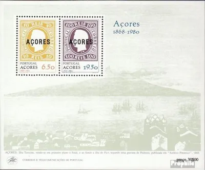 Produktbild von Briefmarken Portugal - Azoren 1980 Mi Block1 (kompl.Ausg.) postfrisch Erste Markenausgabe der Azoren