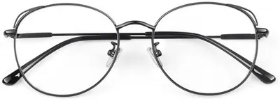 Zdjęcie produktu dla Okulary przeciwsłoneczne - Czarne - "Kocie oko" - Metalowa oprawka - Damskie